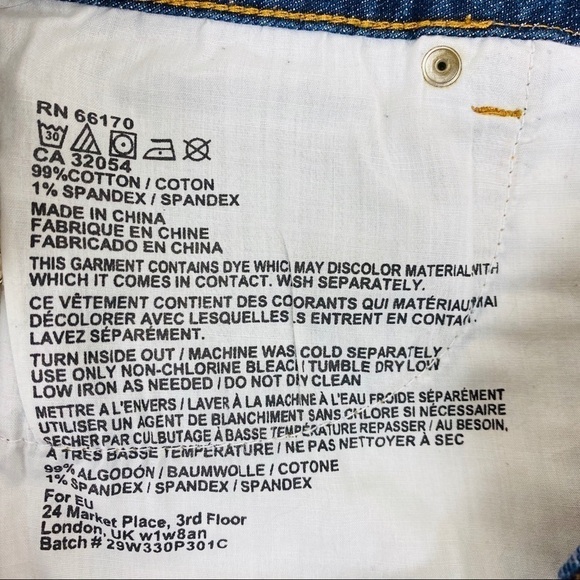 Urban Outfitters BDG High Rise Erin Shorty Denim Shorts Size 28W - Picture 8 of 8